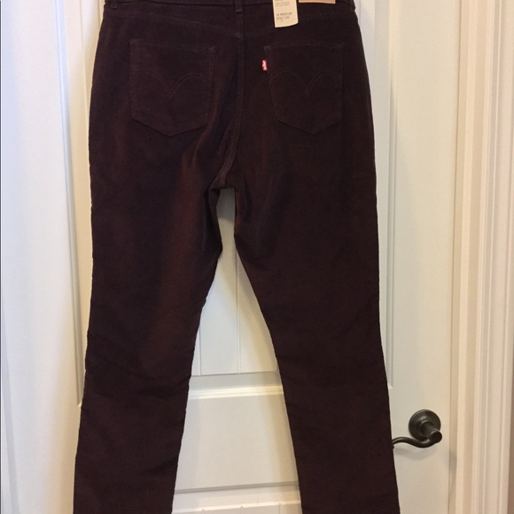 🆕Levi Classic midrise cords w32/l30, dark purple. - Picture 5 of 6